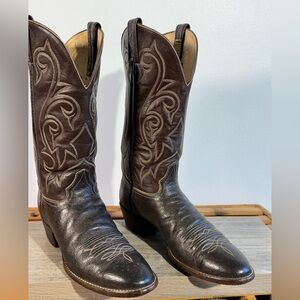 Vintage Men’s Hondo Exotic Cowboy Boots Size 11 A (Narrow) Western Caribou